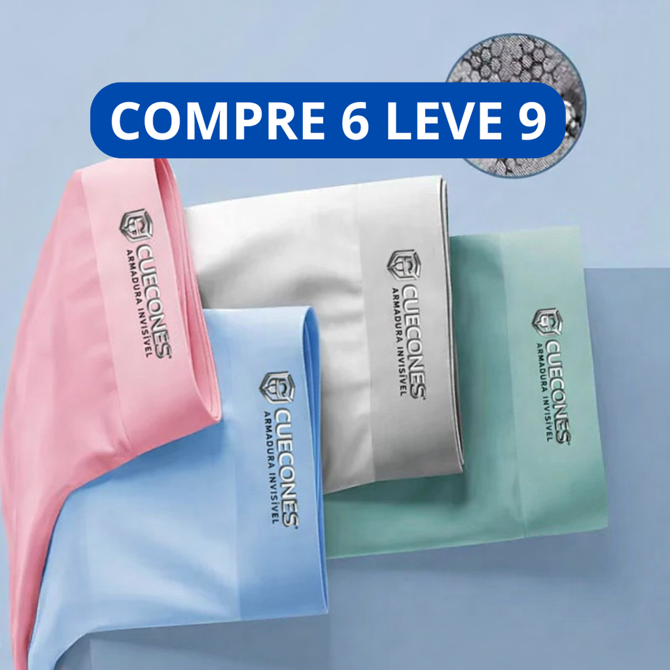 Cueca Ice Boxer Pro™ - Compre 6, Leve 9 + Frete Grátis