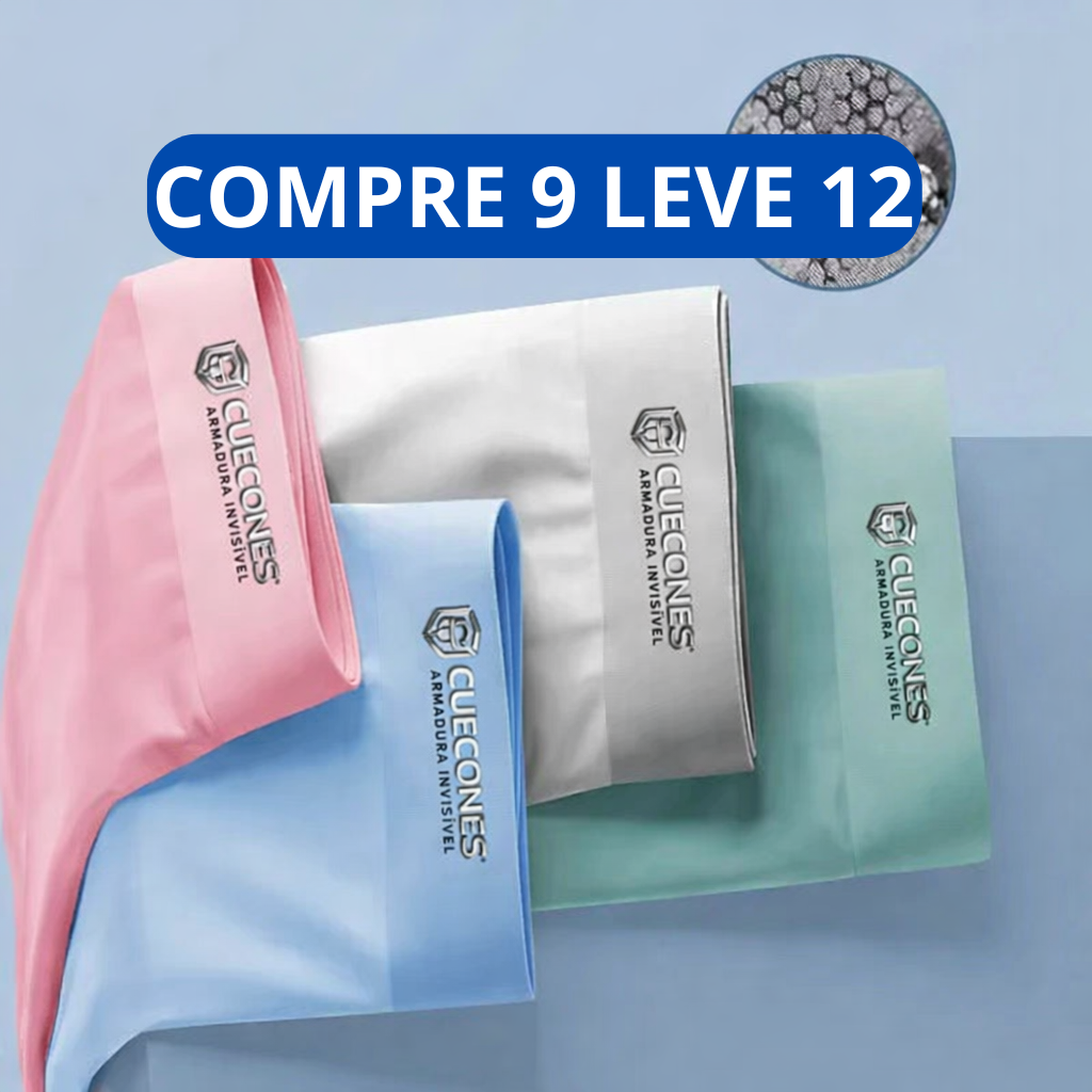 Cueca Ice Boxer Pro™ - Compre 9, Leve 12 + Frete Grátis