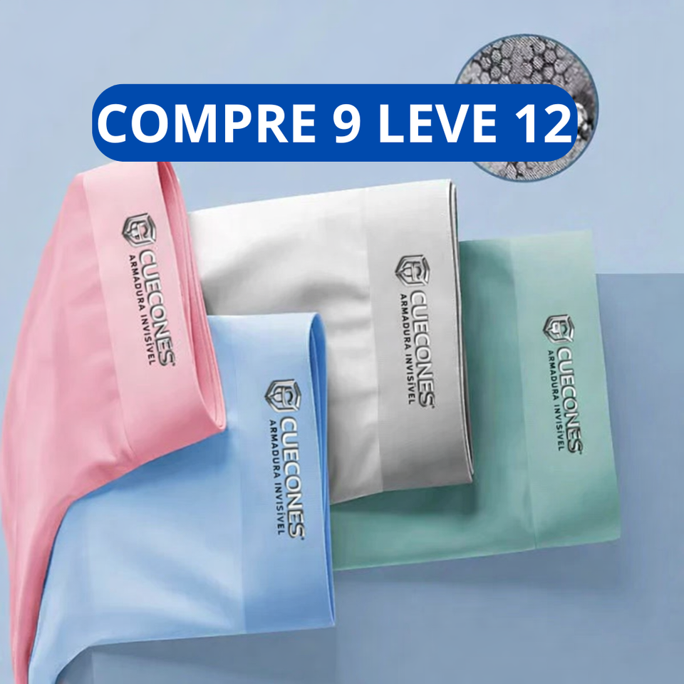 Cueca Ice Boxer Pro™ - Compre 9, Leve 12 + Frete Grátis
